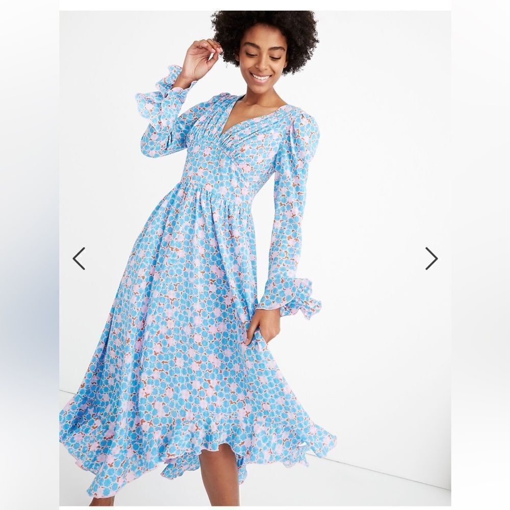 Stine Goya Freesia Ruffled Print Dress